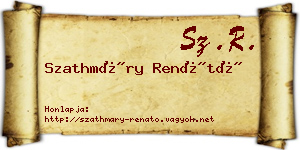 Szathmáry Renátó névjegykártya